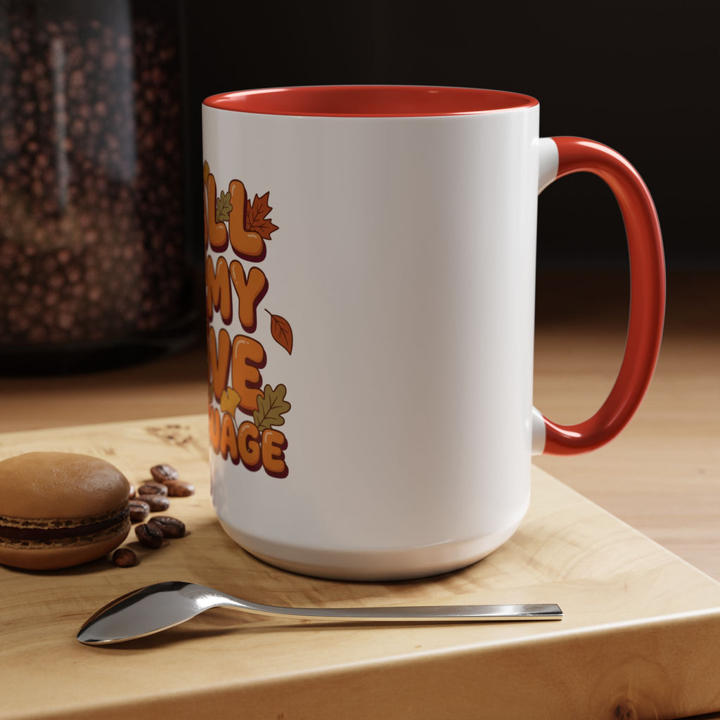 Fall Is My Love Language Accent Coffee Mug