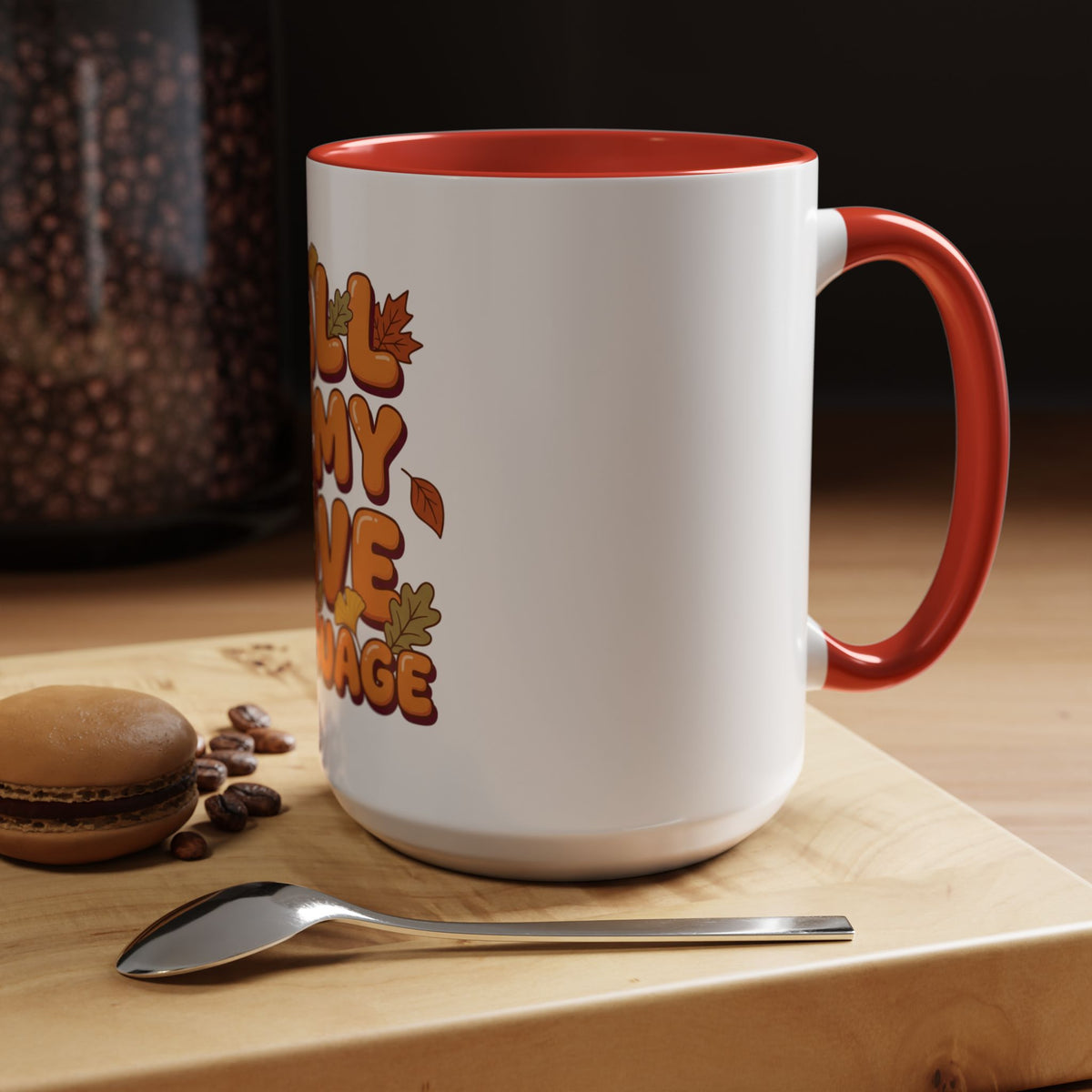 Fall Is My Love Language Accent Coffee Mug