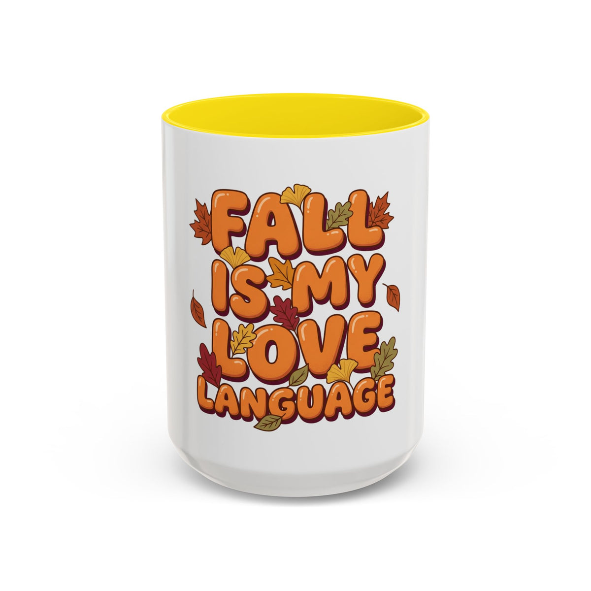 Fall Is My Love Language Accent Coffee Mug