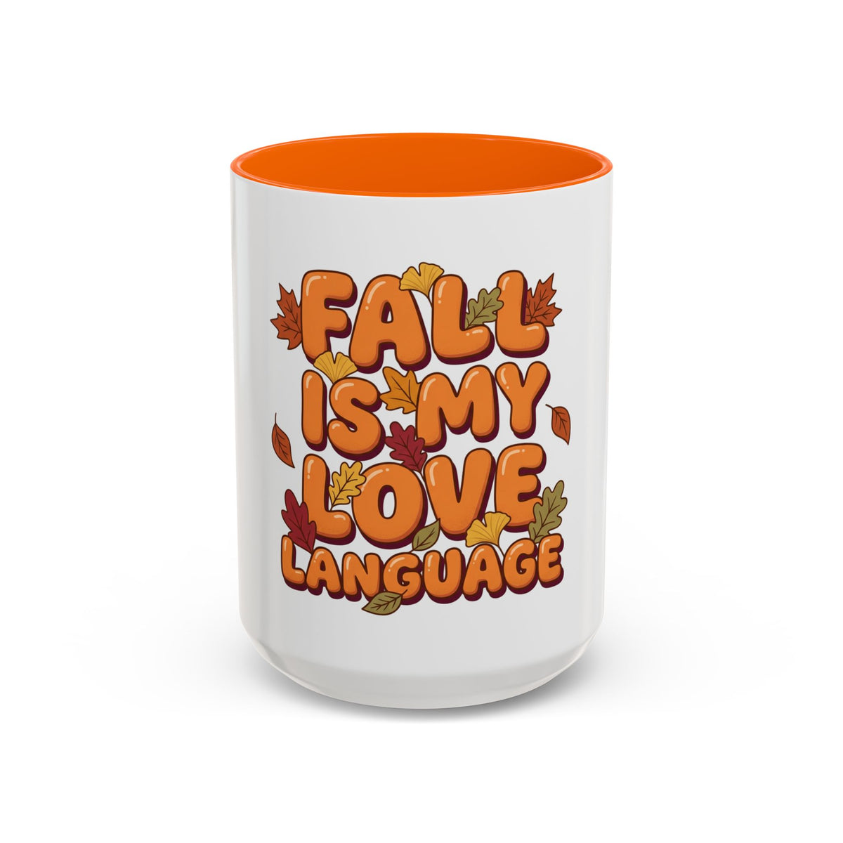 Fall Is My Love Language Accent Coffee Mug