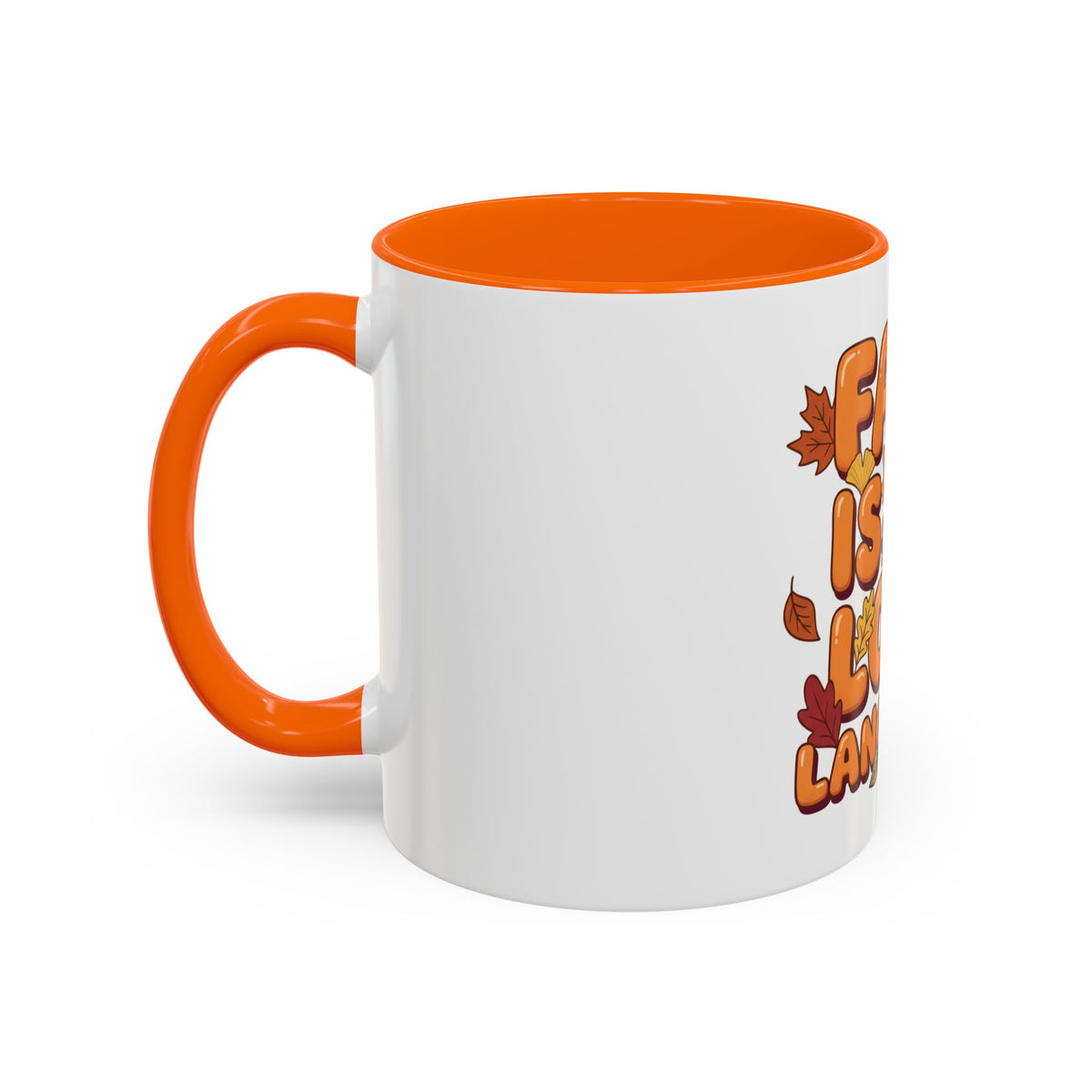 Fall Is My Love Language Accent Coffee Mug