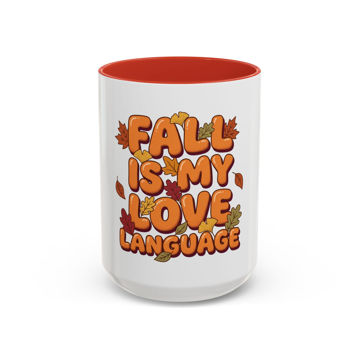 Fall Is My Love Language Accent Coffee Mug
