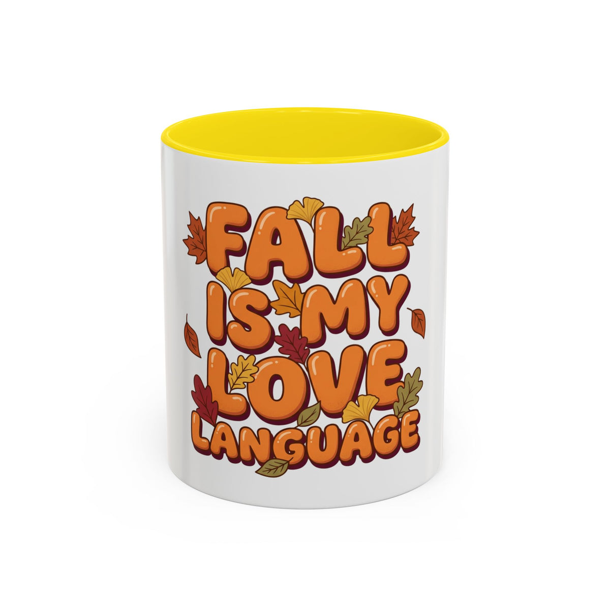 Fall Is My Love Language Accent Coffee Mug