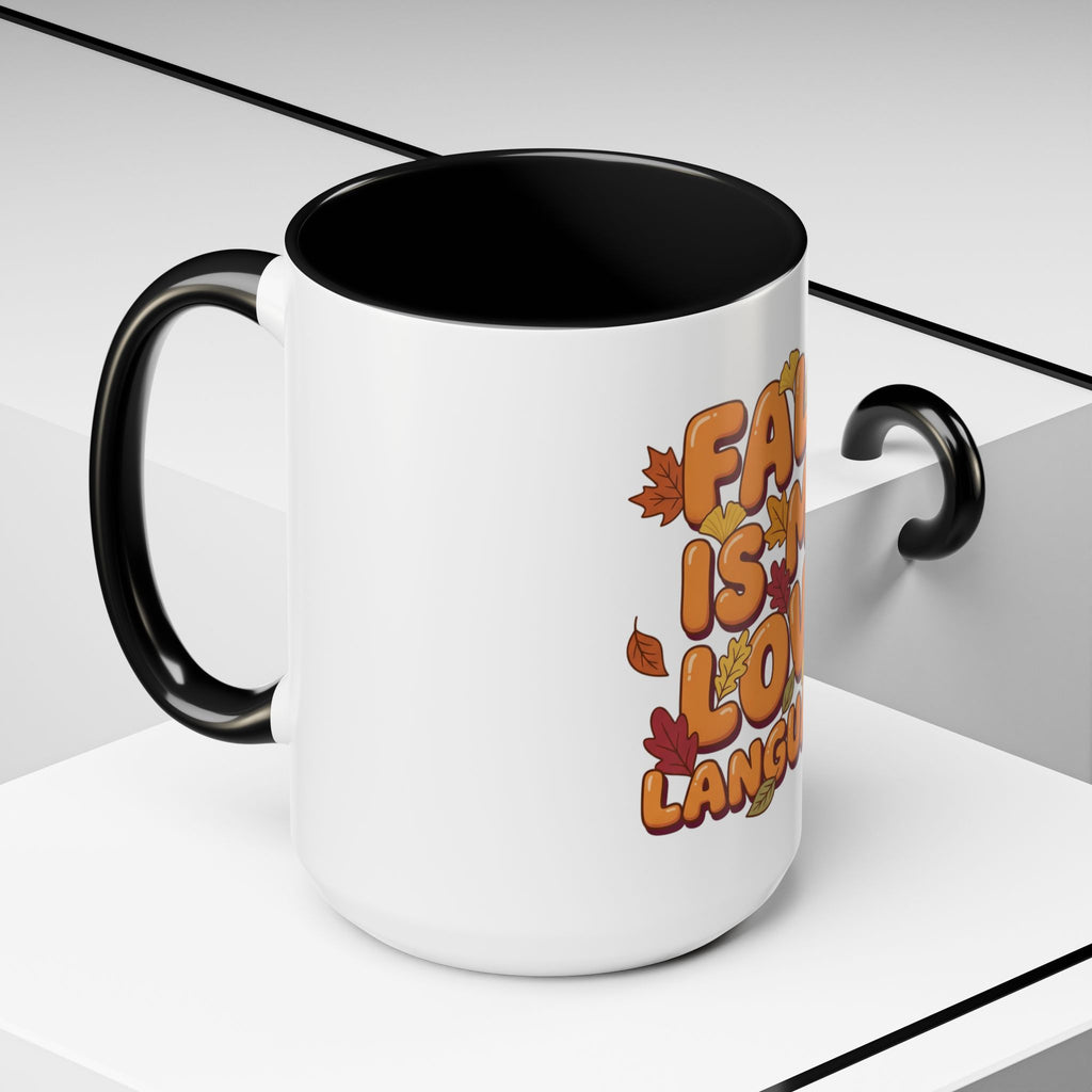 Fall Is My Love Language Accent Coffee Mug