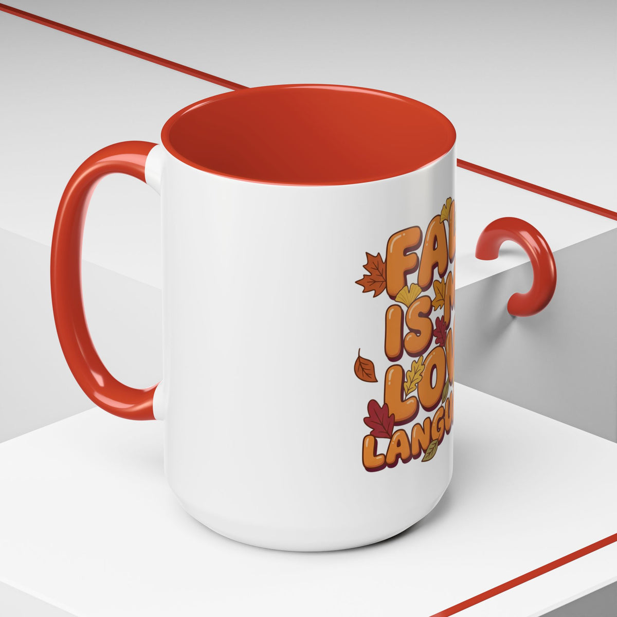 Fall Is My Love Language Accent Coffee Mug