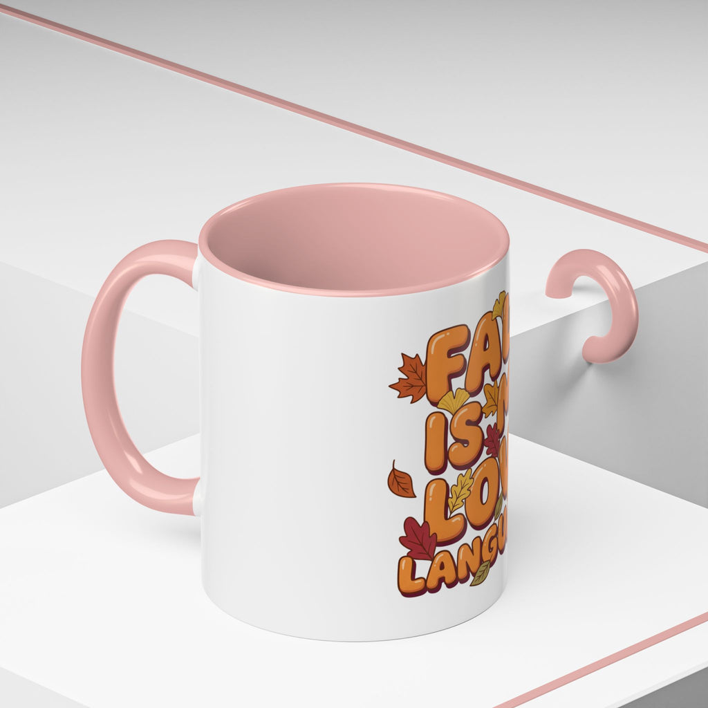 Fall Is My Love Language Accent Coffee Mug