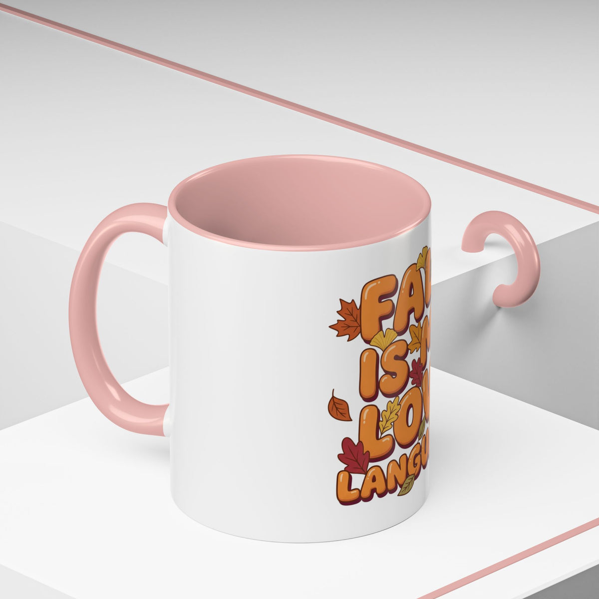 Fall Is My Love Language Accent Coffee Mug
