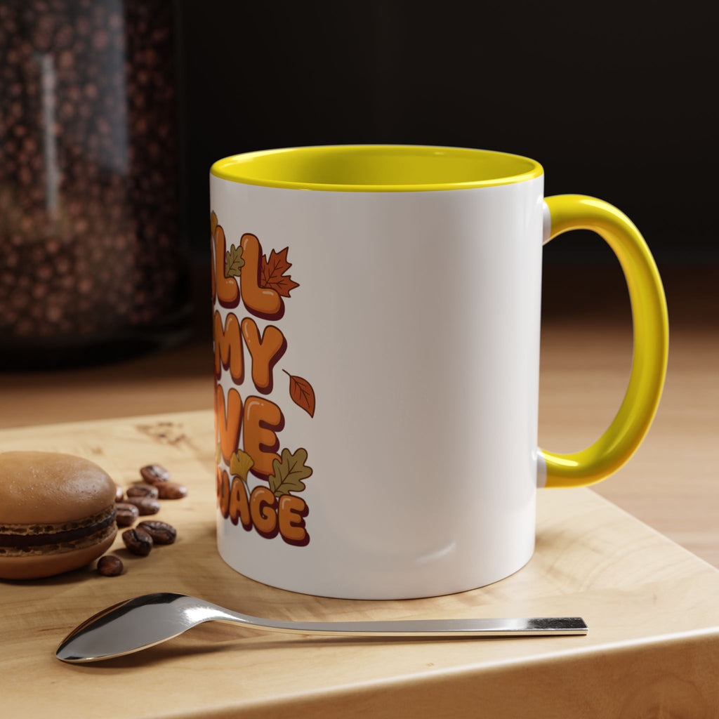 Fall Is My Love Language Accent Coffee Mug