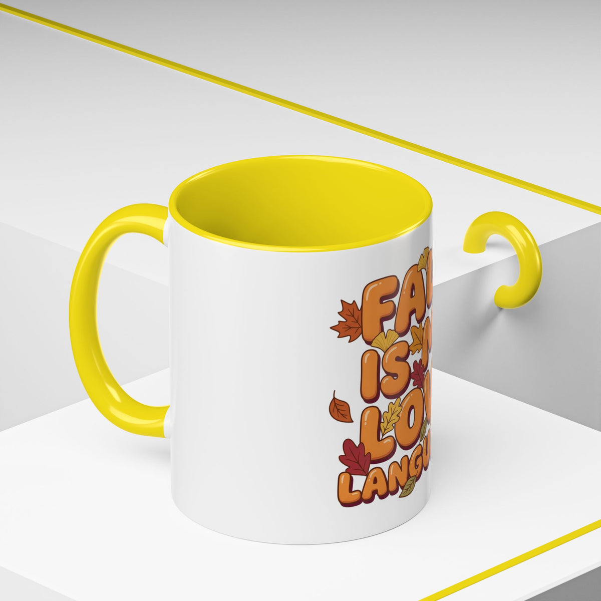 Fall Is My Love Language Accent Coffee Mug