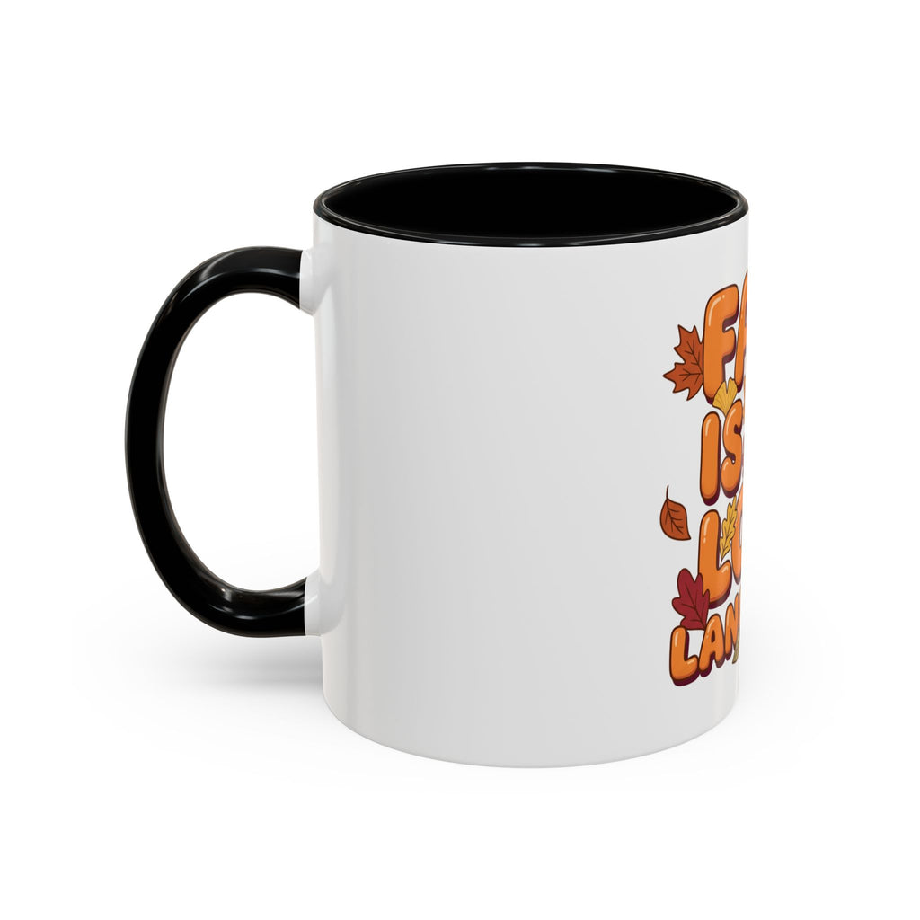 Fall Is My Love Language Accent Coffee Mug