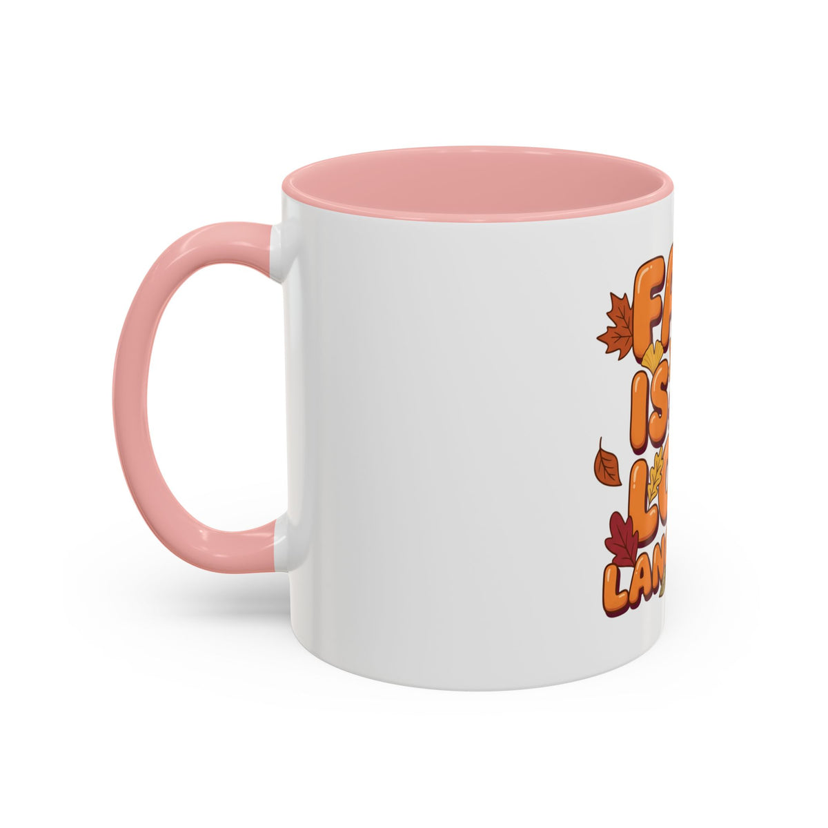 Fall Is My Love Language Accent Coffee Mug