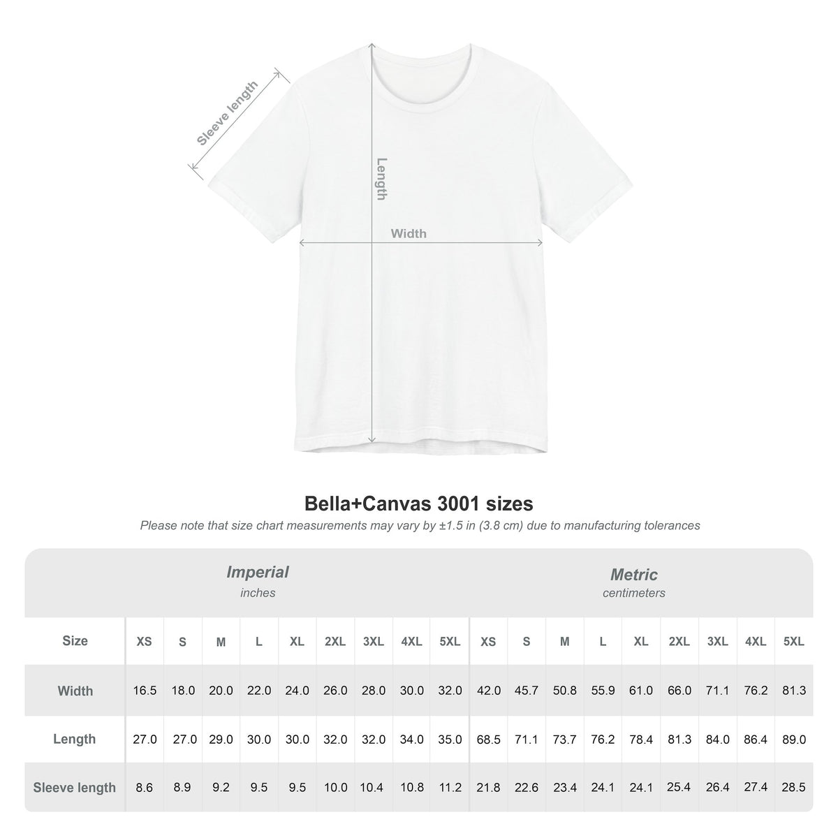 Unisex Jersey Short Sleeve Tee