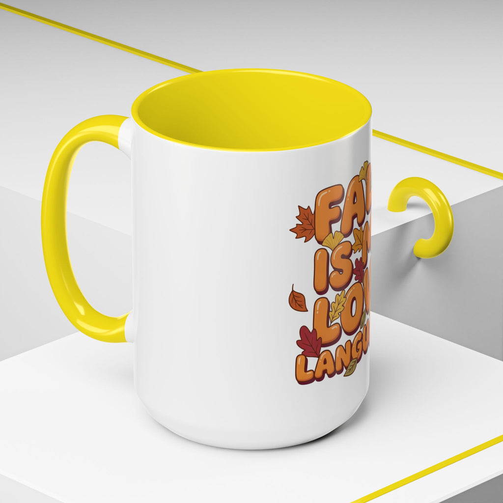Fall Is My Love Language Accent Coffee Mug