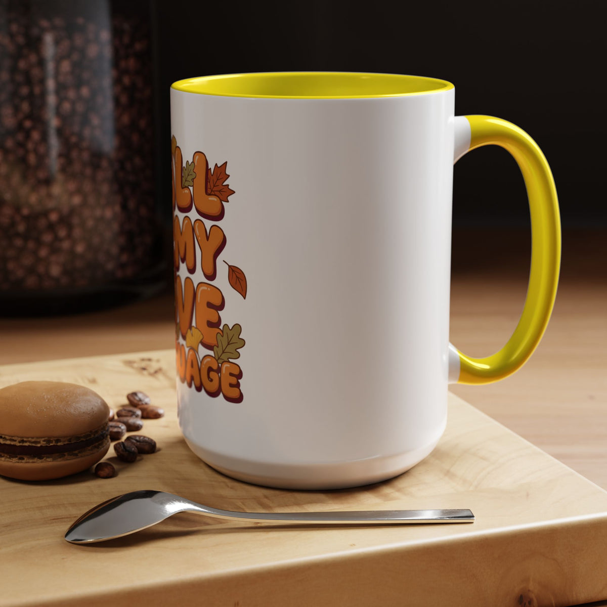 Fall Is My Love Language Accent Coffee Mug