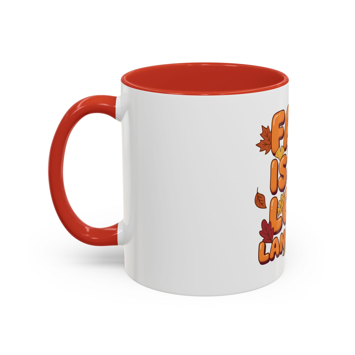 Fall Is My Love Language Accent Coffee Mug