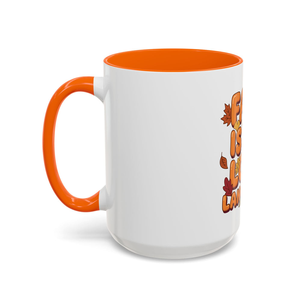 Fall Is My Love Language Accent Coffee Mug
