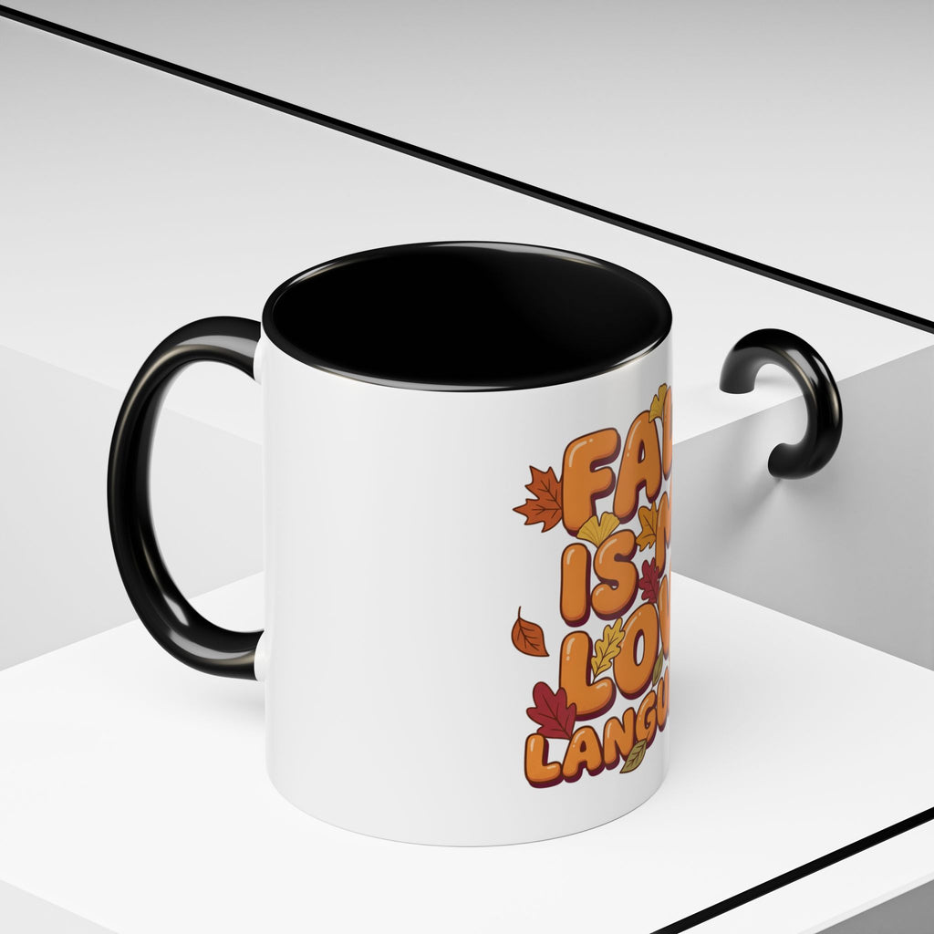 Fall Is My Love Language Accent Coffee Mug