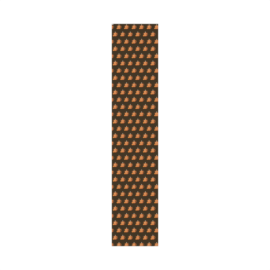 Wrapping Paper — Cozy Pumpkin Spice Mug Pattern (Fall Gift Wrap)
