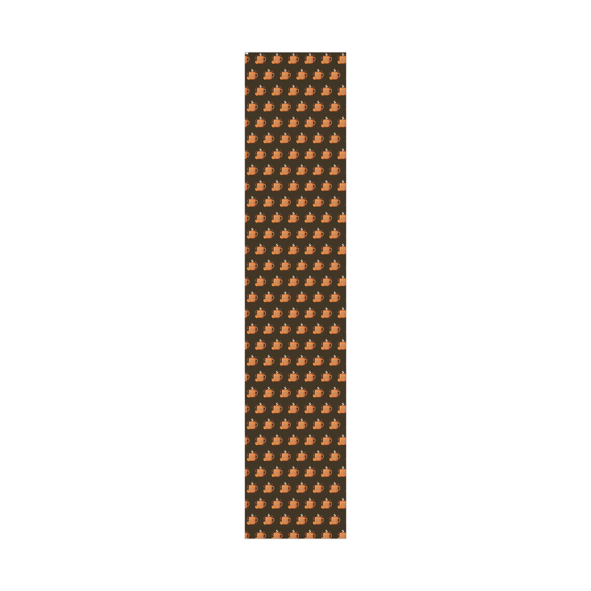 Wrapping Paper — Cozy Pumpkin Spice Mug Pattern (Fall Gift Wrap)