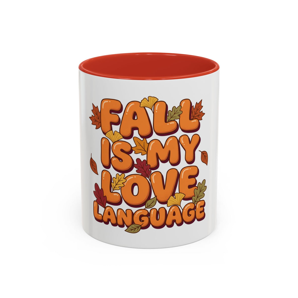 Fall Is My Love Language Accent Coffee Mug