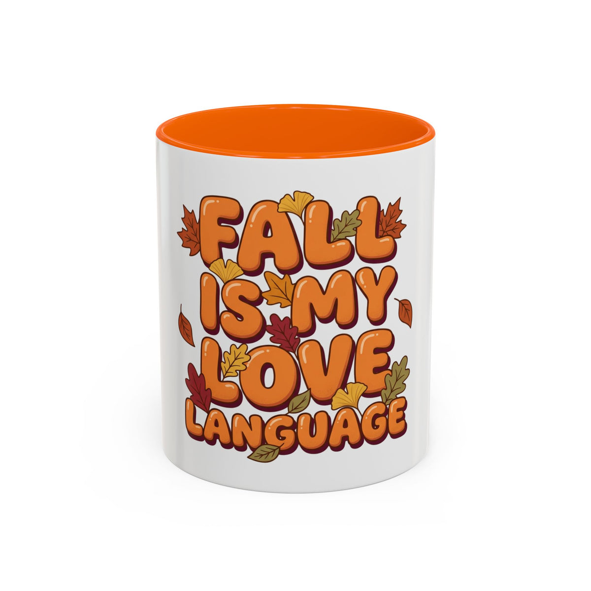 Fall Is My Love Language Accent Coffee Mug