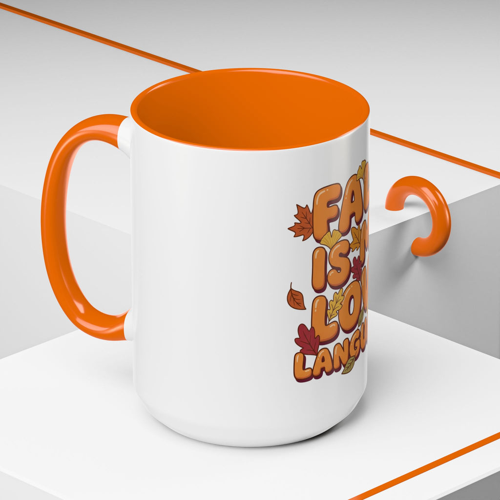 Fall Is My Love Language Accent Coffee Mug