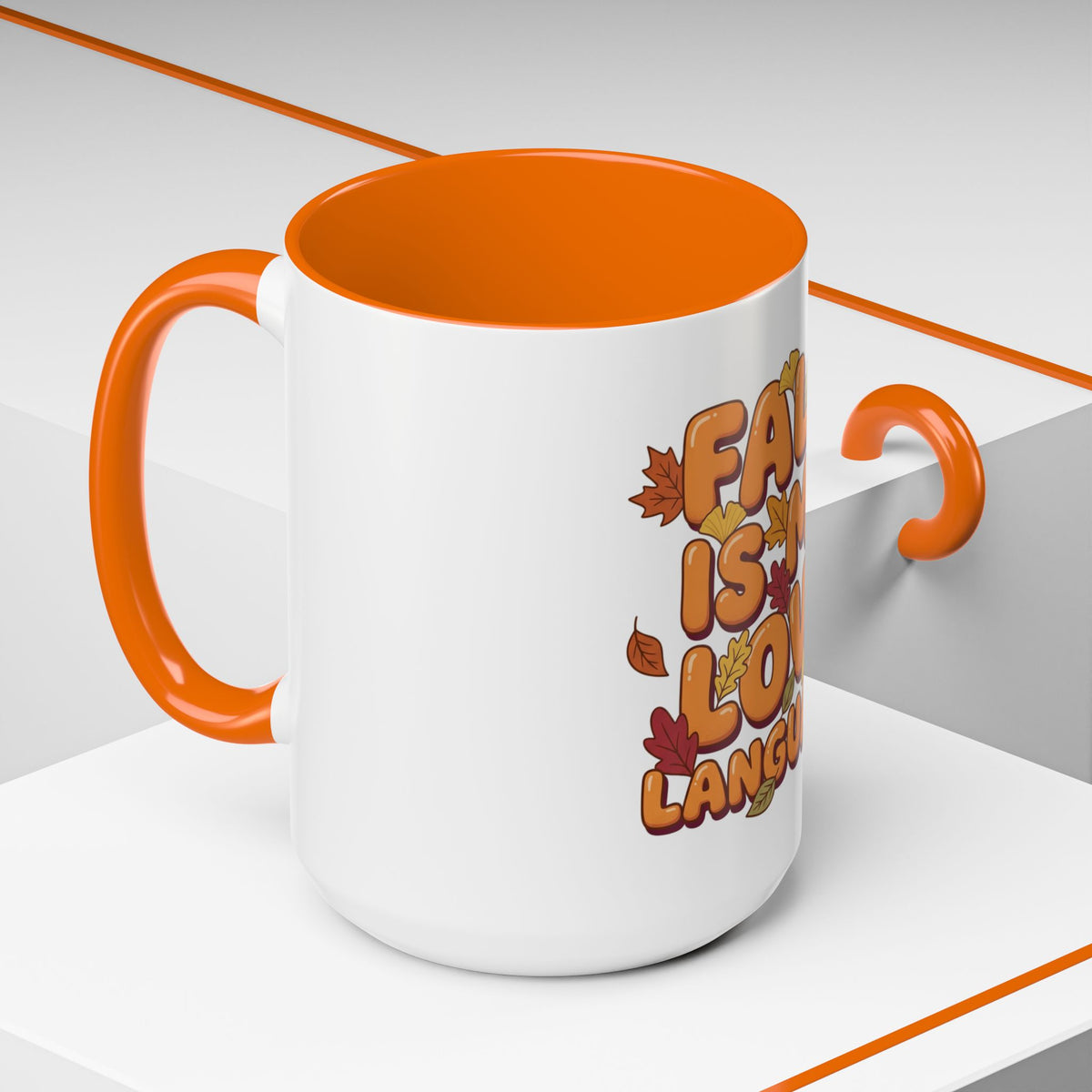 Fall Is My Love Language Accent Coffee Mug